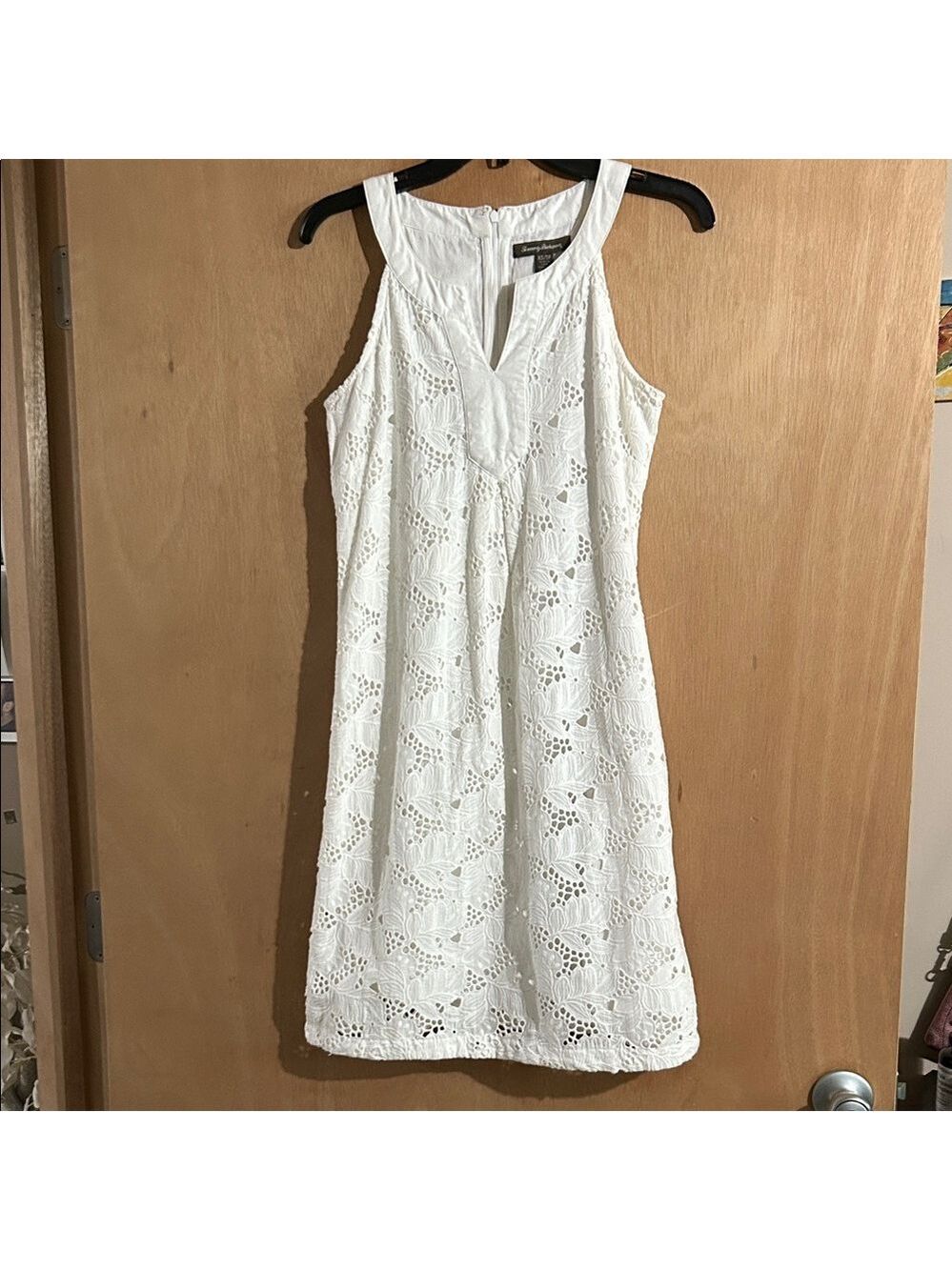 Tommy Bahama White Eyelet Mini Dress